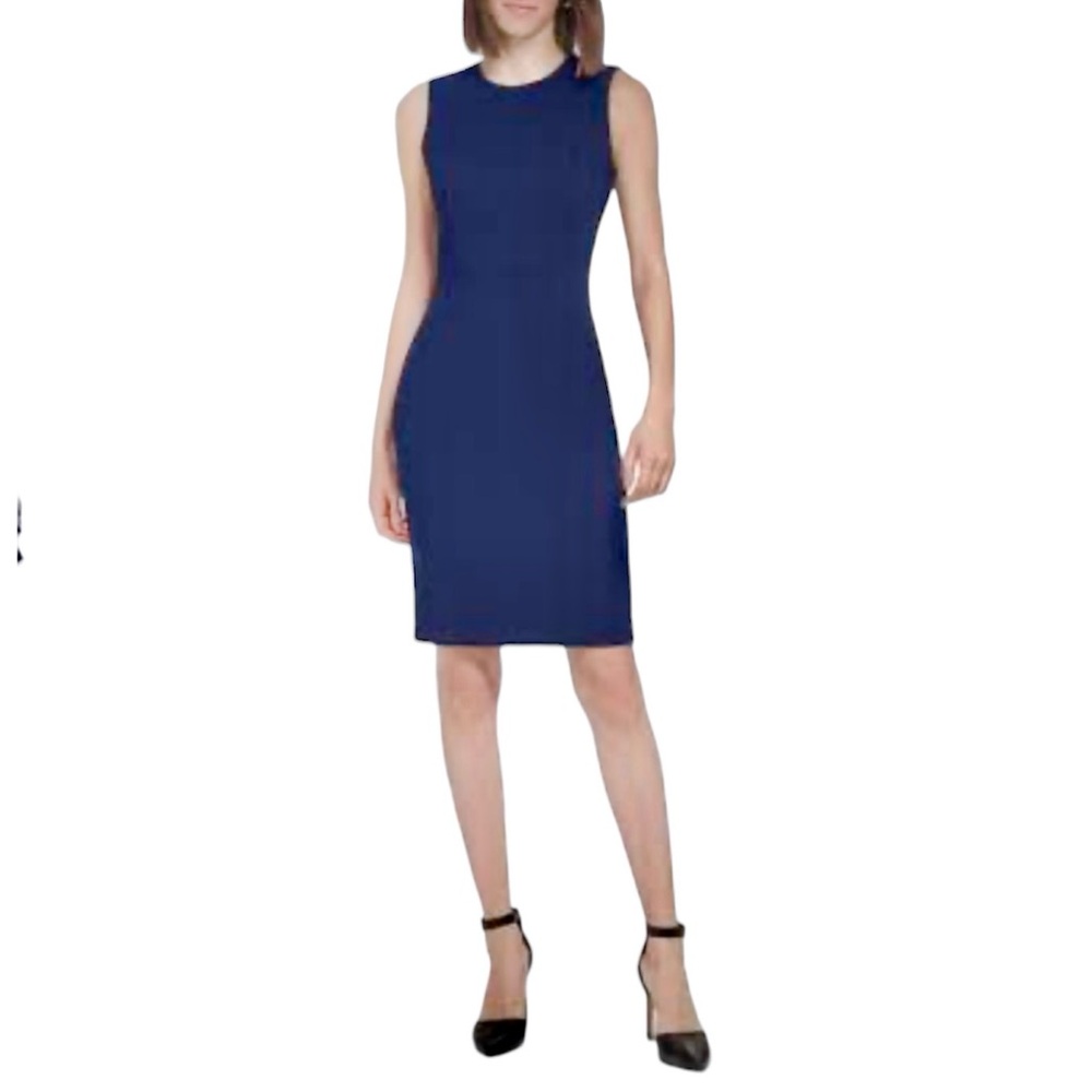 OF MERCER Elegant Royal Blue Midi Dress NEW!